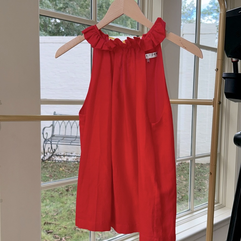 Trina Turk Red Sleeveless Top